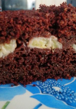 Une photo de Gateau au yaourt choco-banane