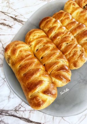 صورة لوصفة فطائر ضفائر الدجاج 🍗🥖