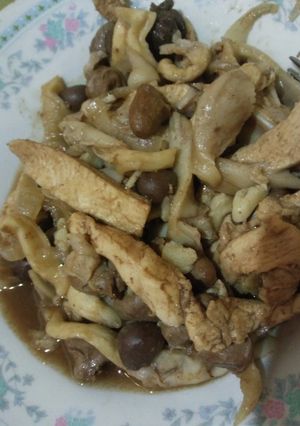Foto resep Ayam jamur saos tiram