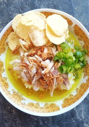 Foto resep Bubur Ayam Kuah Kuning