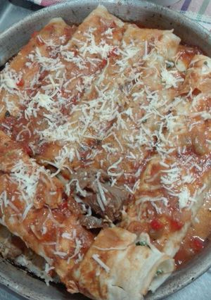 Una foto de Canelones de Verdura