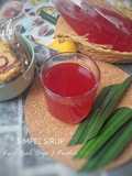 Simpel Sirup Kulit Buah Naga & Pandan
