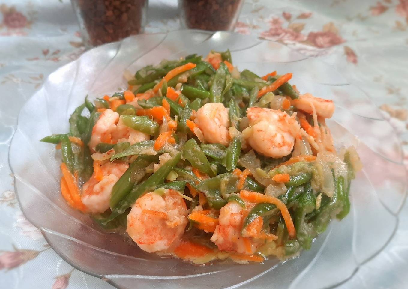 Tumis udang buncis