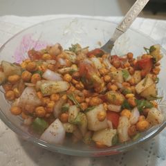 Roasted chana chaat A picture of Roasted chana chaat.