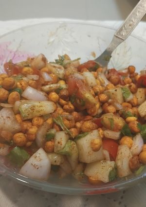 A picture of Roasted chana chaat.
