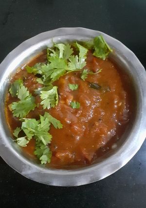 A picture of Tomato Rasam.