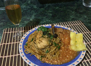 Una foto de Sopa seca con carapulcra #11