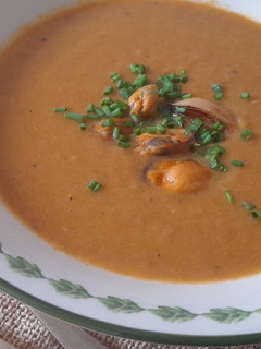 Una foto de Crema de mejillones
