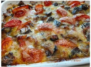 Une photo de Polenta Gratinée Aux Légumes