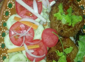 Una foto de Tortitas de plátano con pasas y cacahuate a la Mario's