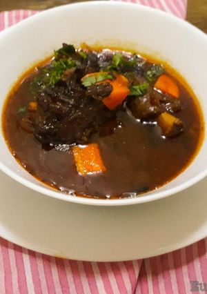 A picture of Slow Cooked Oxtail Soup.