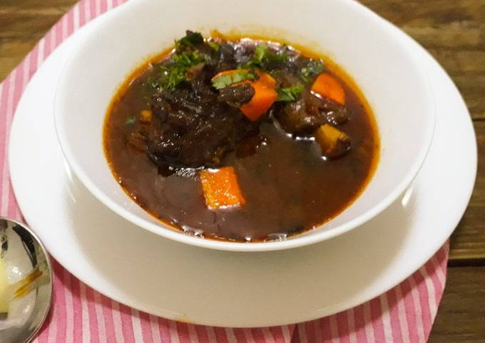 Recipe of Quick Slow Cooked Oxtail Soup