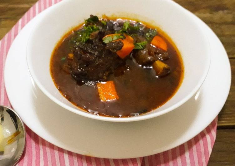 Recipe of Any-night-of-the-week Slow Cooked Oxtail Soup