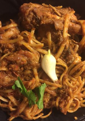 A picture of Simple, delicious Chicken and Pasta.