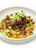 Tuna Poke Bowl with Caramelized Shallots and Rosé Vinaigrette