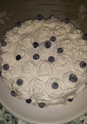 O poză a rețetei Tort cu afine și mascarpone.