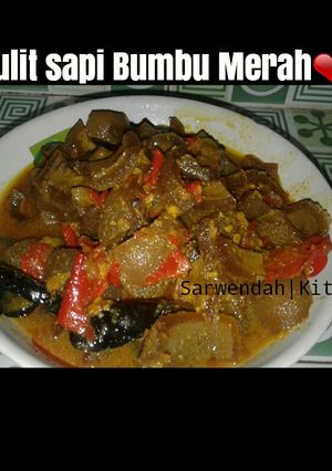Foto resep Kulit Sapi Bumbu Merah❤