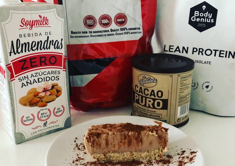 Steps to Prepare Ultimate Tarta de chocolate y avena sabor galleta