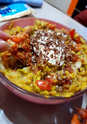 Una foto de Nachos express con guacamole