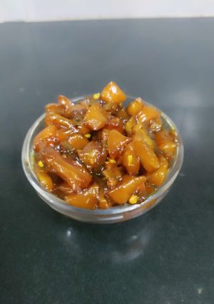 A picture of Sweet peach chutney.
