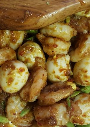 Foto resep Sambal Udang Pete Telur Puyuh