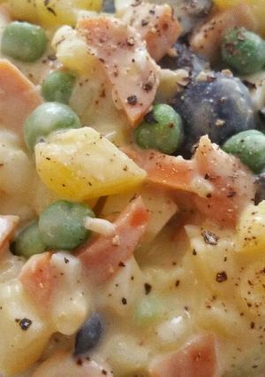 Hình của món Salad Nga oliu đen.