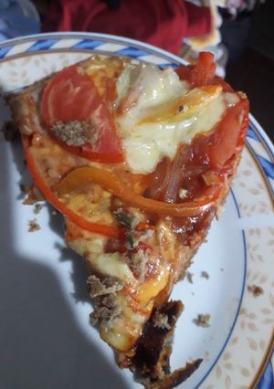 Una foto de Pizza de lentejas
