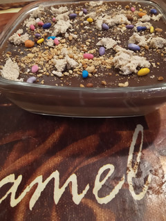 صورة لوصفة تحلية 🥧 كراميل وشوكولاتة خفيفة وسهلة 😋