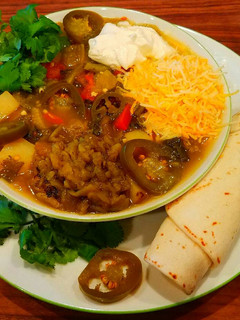 A picture of Mike's Spicy Sick Day Soup.