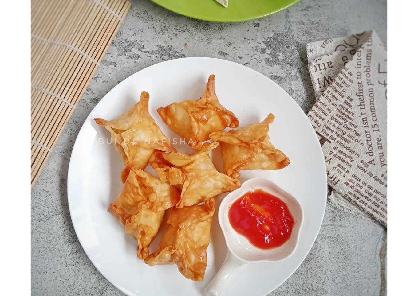 Pangsit isi Mie Udang