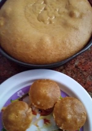 Una foto de Torta fácil de licuado de frutas
