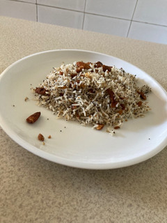Una foto de Arroz Basmati con sésamo, semillas de amapola y almendras tostadas