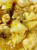 Chicken & Cabbage in Tomato Curry Broth - Quick cooking