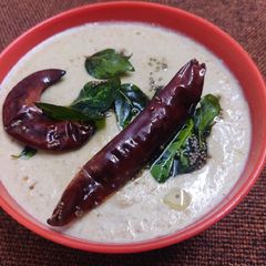 A picture of Coconut Peanut Chutney.