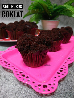 Foto resep Bolu Kukus Coklat Eggless, no mixer