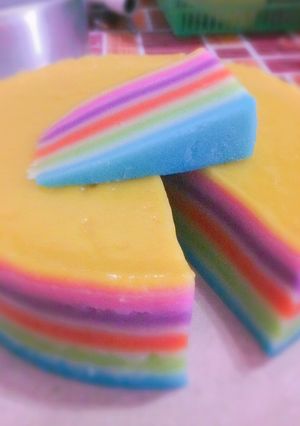 Foto resep Kue lapis pelangi