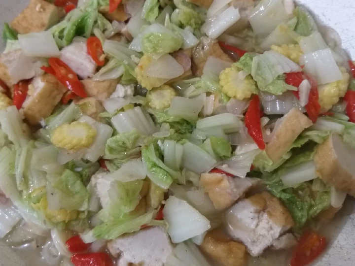 Cara Mudah Membikin Resep Tumis tahu posol sawi putih yang Menggugah Selera Anti Ribet, Uenak Banget