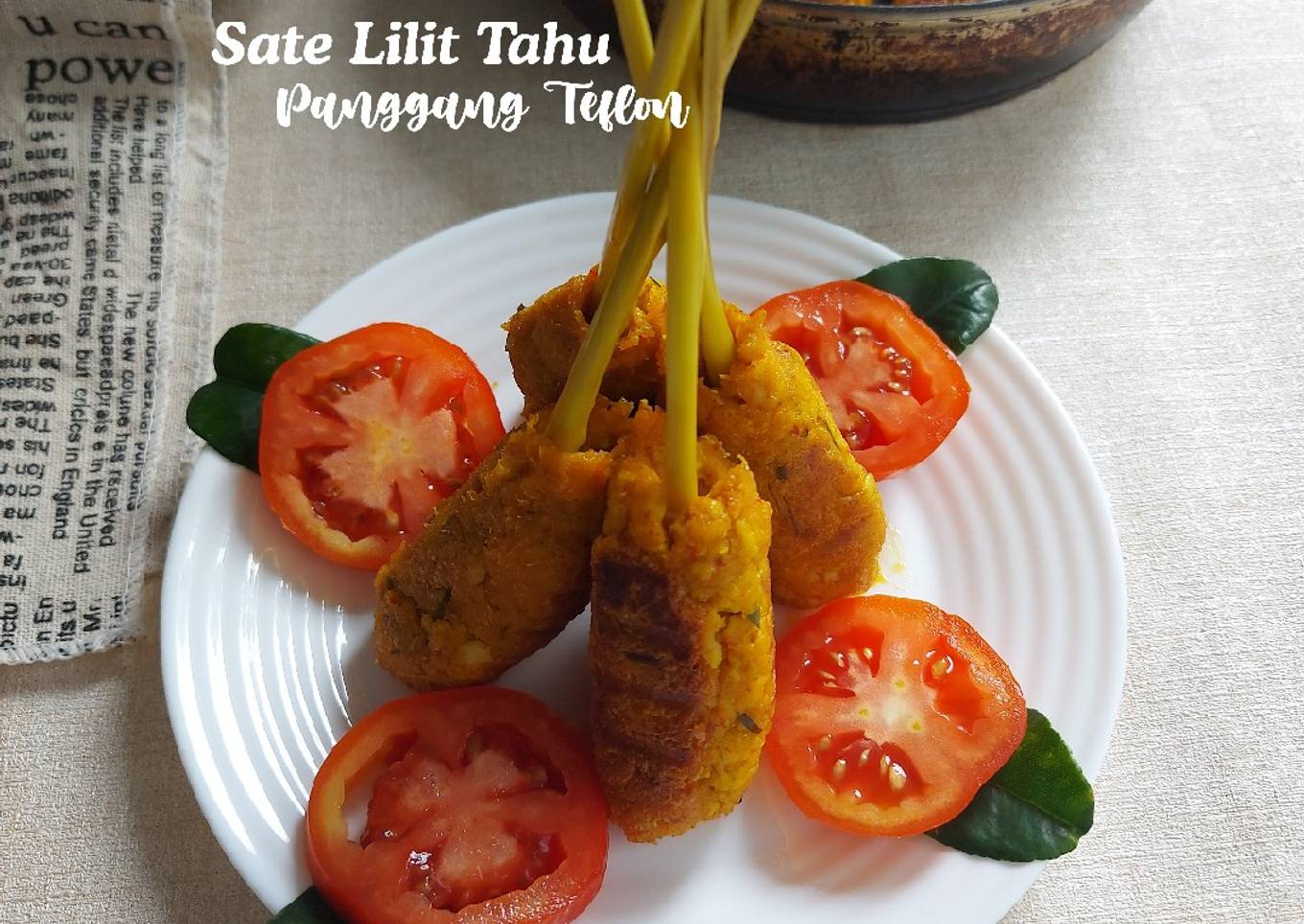 Sate Lilit Tahu Panggang Teflon