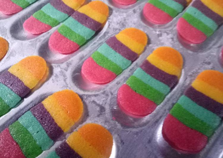 Resep: Untuk Mencoba Di RumahLidah kucing rainbow