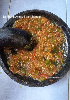 Foto resep Sambal Bawang Siram Minyak