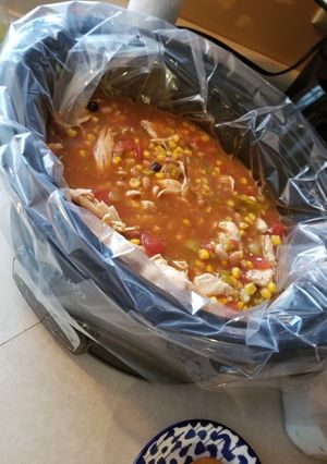 A picture of Chicken Taco Soup.