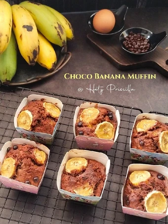 Cara Gampang Menyiapkan Resep  Choco Banana Muffin 🍫🧁 🍌 yang Sempurna, Sempurna