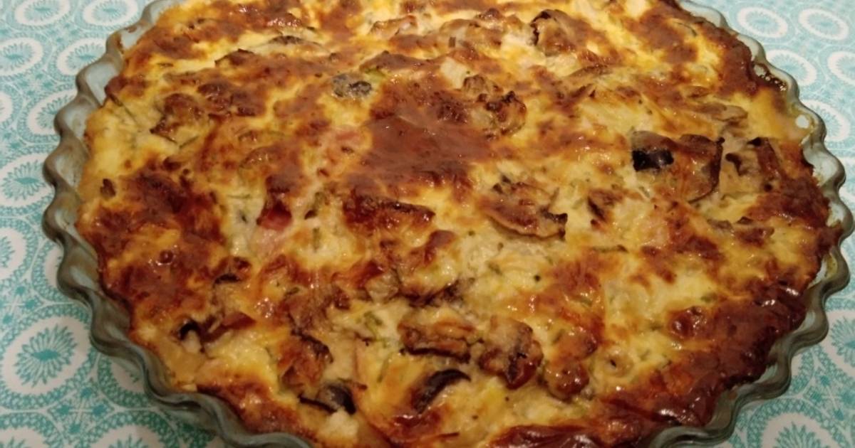 Spargel-Champignon-Schinken-Quiche Rezept von ChrisTine - Cookpad