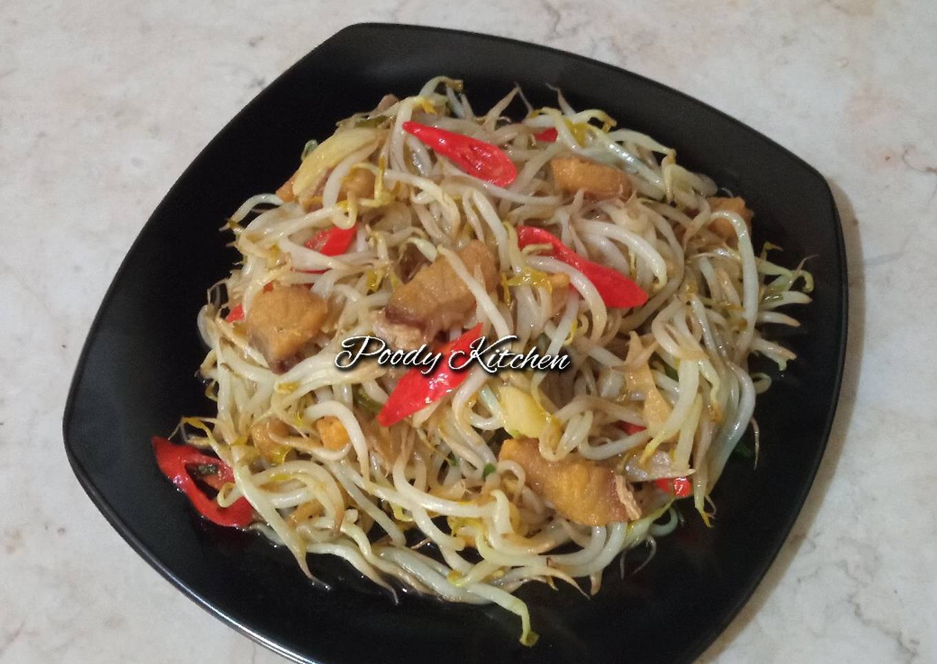Tumis Tauge Ikan Asin