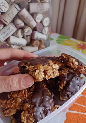 Una foto de Galletas de plátano y avena