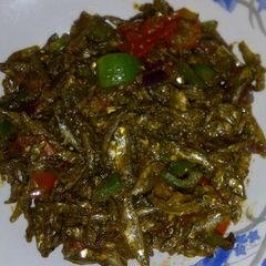 A picture of Fried omena.