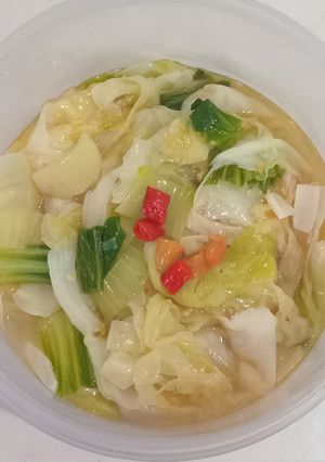 Foto resep Tumis kubis campur pakcoy