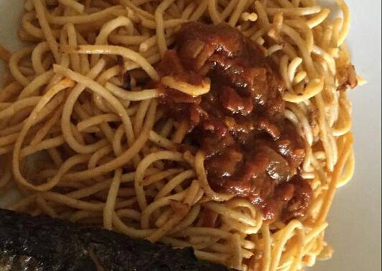 Jollof spagetti