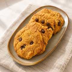 Una foto de Galletas de harina de garbanzo con chips de chocolate