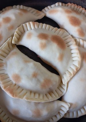 Una foto de Empanadas veganas de chorizo rojo y queso (2da. Versión)